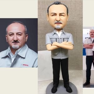 Surprise Gift Custom Handmade Your 3D Portrait Art Doll from Photos by uDesign